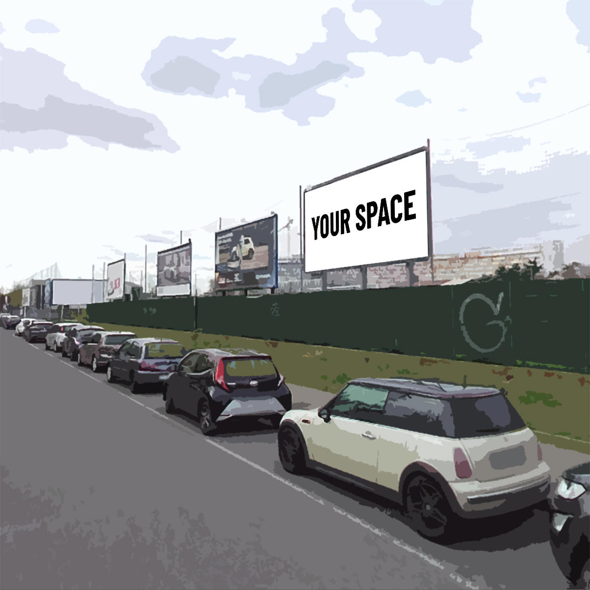 SPAZIO PUBBLICITARIO 600 x 300 Via Sant'Andrea (MONZA) Dal 19/10/2026 al 01/11/2026 14 giorni